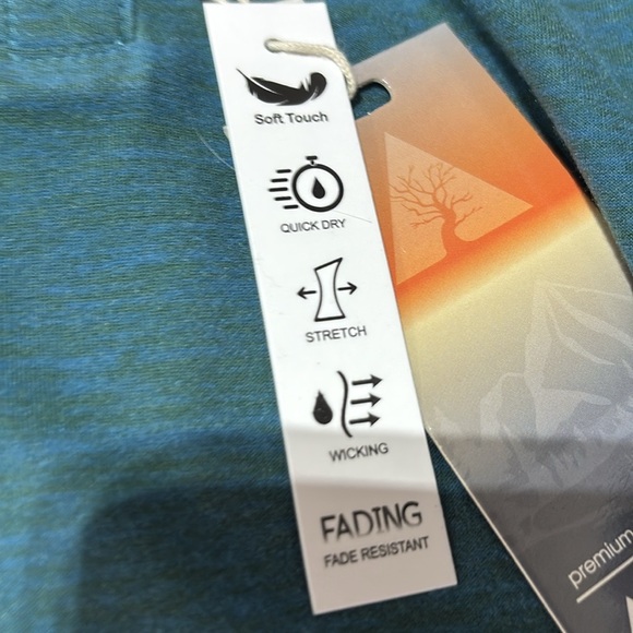 Tallwoods Quick Dry,soft touch,stretch,moisture wicking crewneck 2 button front - Picture 8 of 9